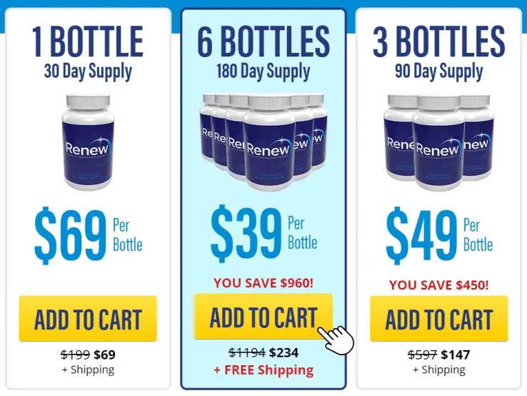 renew pricing table